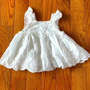 Baby Gap Girl eyelet sleeveless top